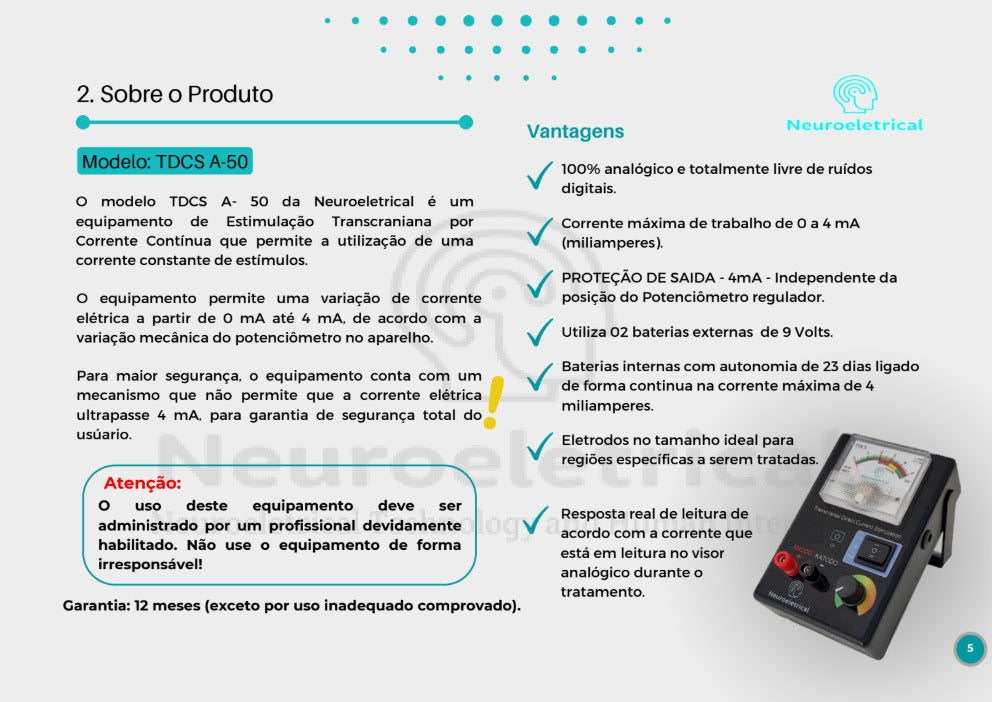 Manual TDCS A-100 e A-50 PDF Download Gratuito